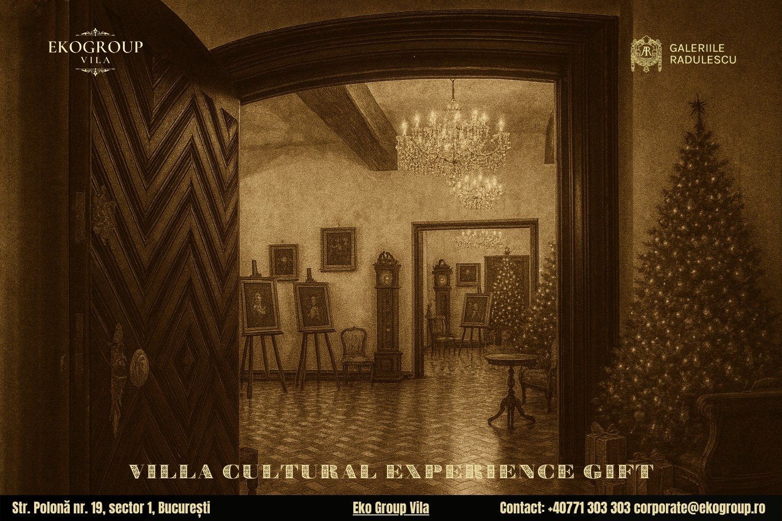 Cadou de Crăciun: O experiență culturală desăvârșită la expoziția Crăciunul anilor ’30 de la Eko Group Vila