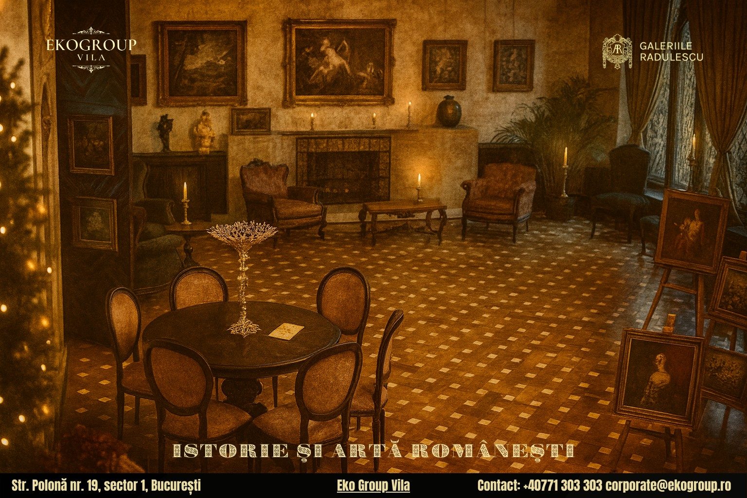 Povestea Crăciunului în Anii ’30 la Eko Group Vila: Un Festin al Artei și Istoriei Interbelice